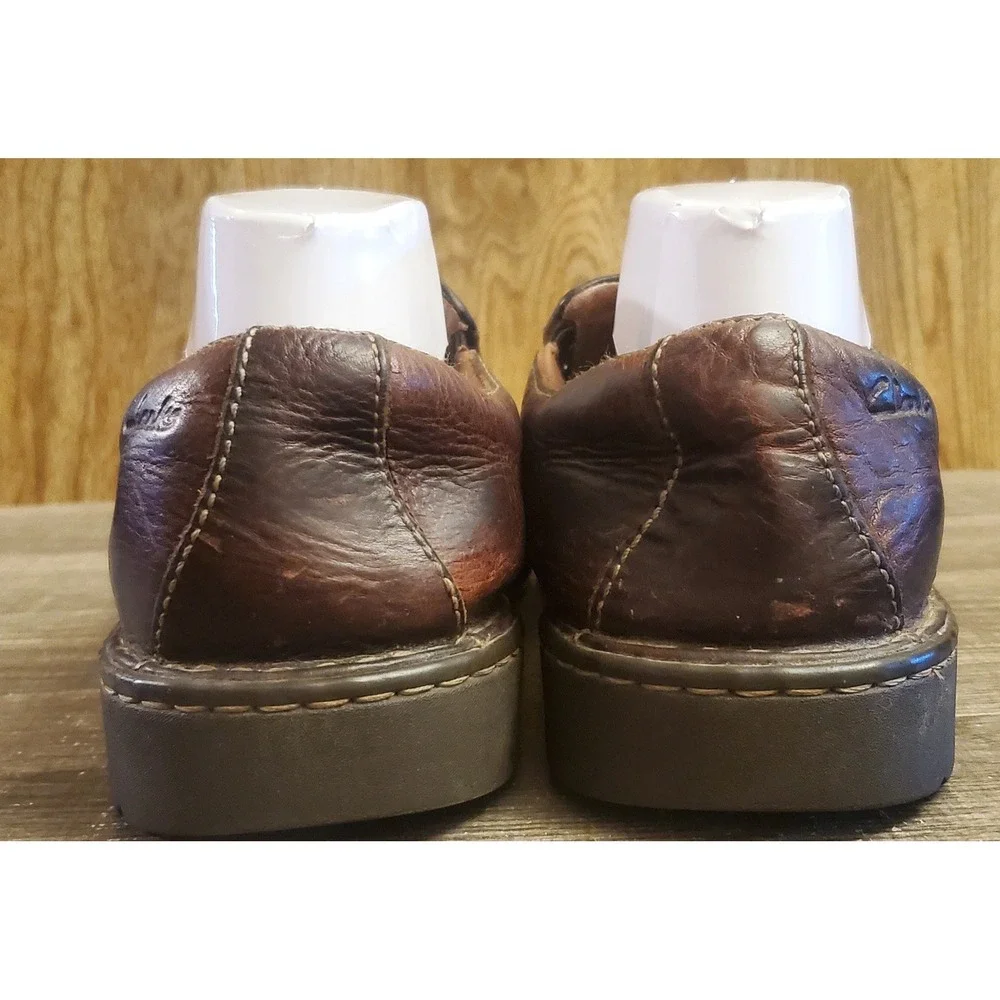 Clarks Slip‎ On Leather Loafers Mens Size 10 Brown